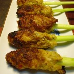 Satay lilit (minced seafood on lemongrass)