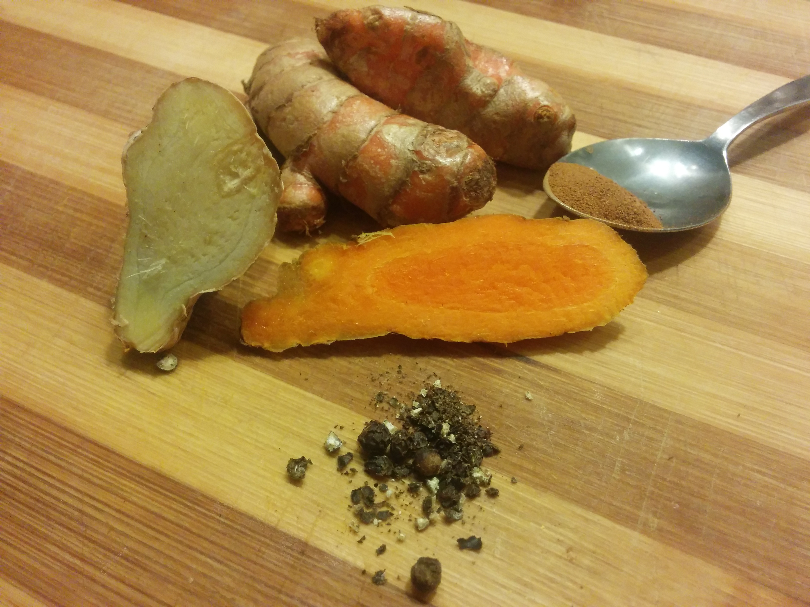 Ingredients for Turmeric Tea