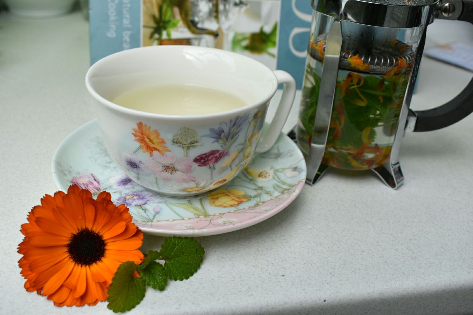 Calendula and Lemon Balm Tea